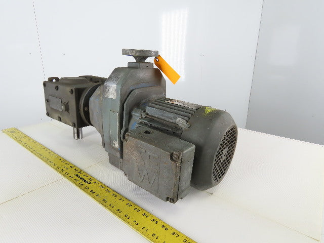 SEW-EURODRIVE DT90S4-KS Gearmotor W/Variable Speed Drive 10.5:1 Ratio 1-1/2HP