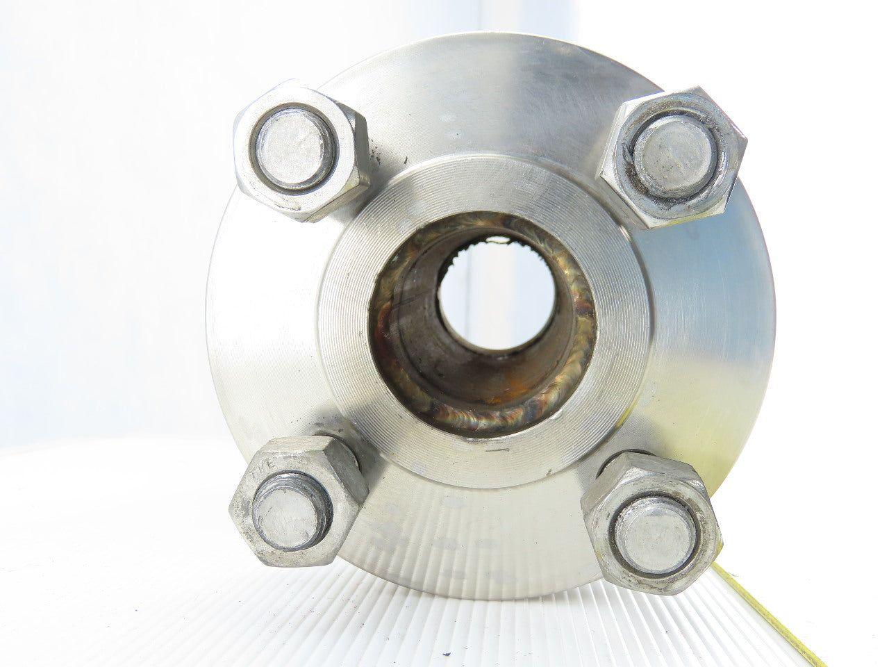 2-1/2" to 1-1/2"x 8-1/2" 304 Stainless Steel Flanged Reducing Coupling Connector