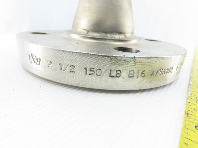 2-1/2" to 1-1/2"x 8-1/2" 304 Stainless Steel Flanged Reducing Coupling Connector