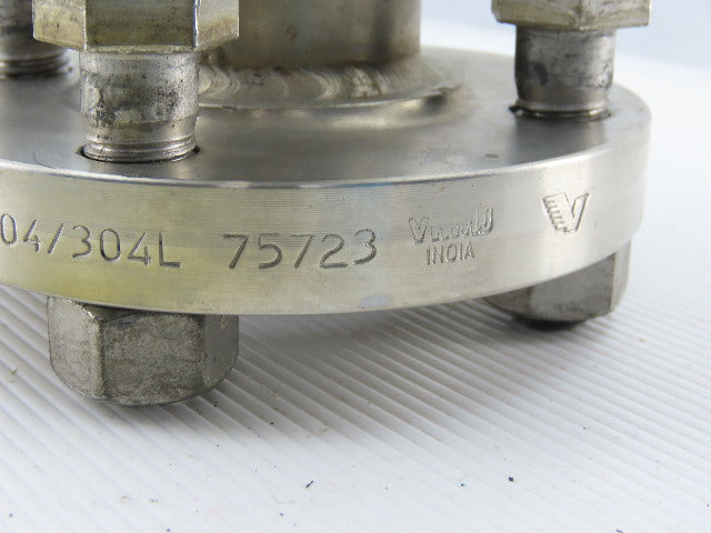 2-1/2" to 1-1/2"x 8-1/2" 304 Stainless Steel Flanged Reducing Coupling Connector