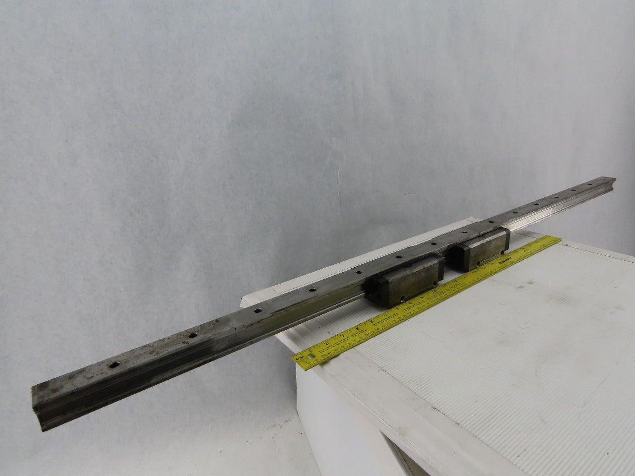Hyundai Hit-15S Linear Guide Rails 48" W/THK LY35 Bearing Blocks