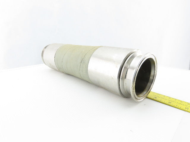 Tri Clover PC300R 3" Stainless Steel Sanitary Flexible Coupling 14-1/2" OAL