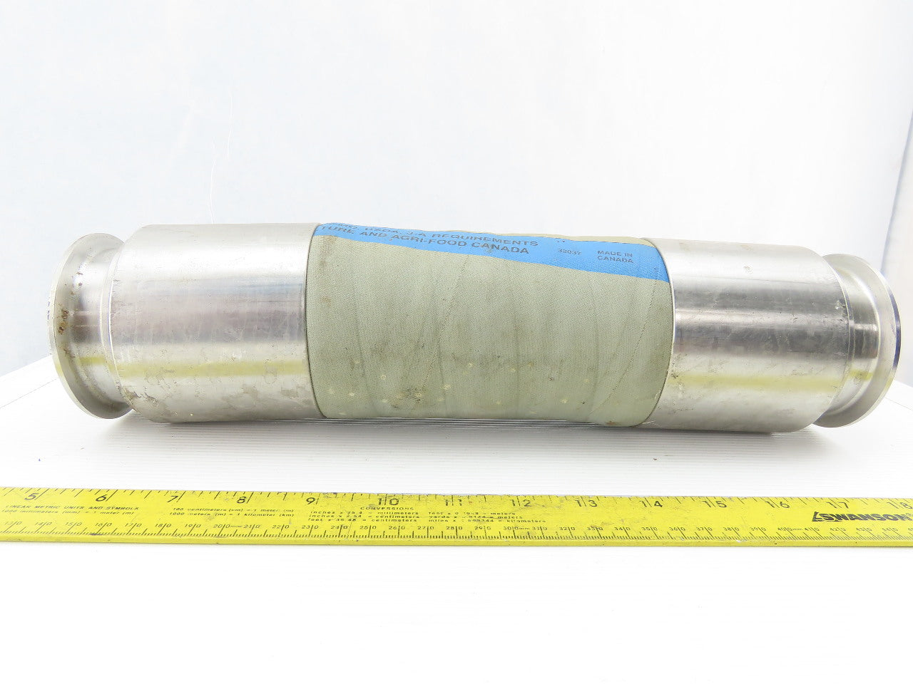 Tri Clover PC300R 3" Stainless Steel Sanitary Flexible Coupling 14-1/2" OAL