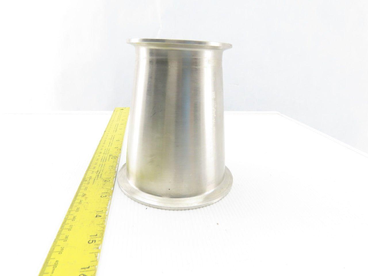 4" x 3" Flanged Stainless Steel Sanitary Concentric Reducer