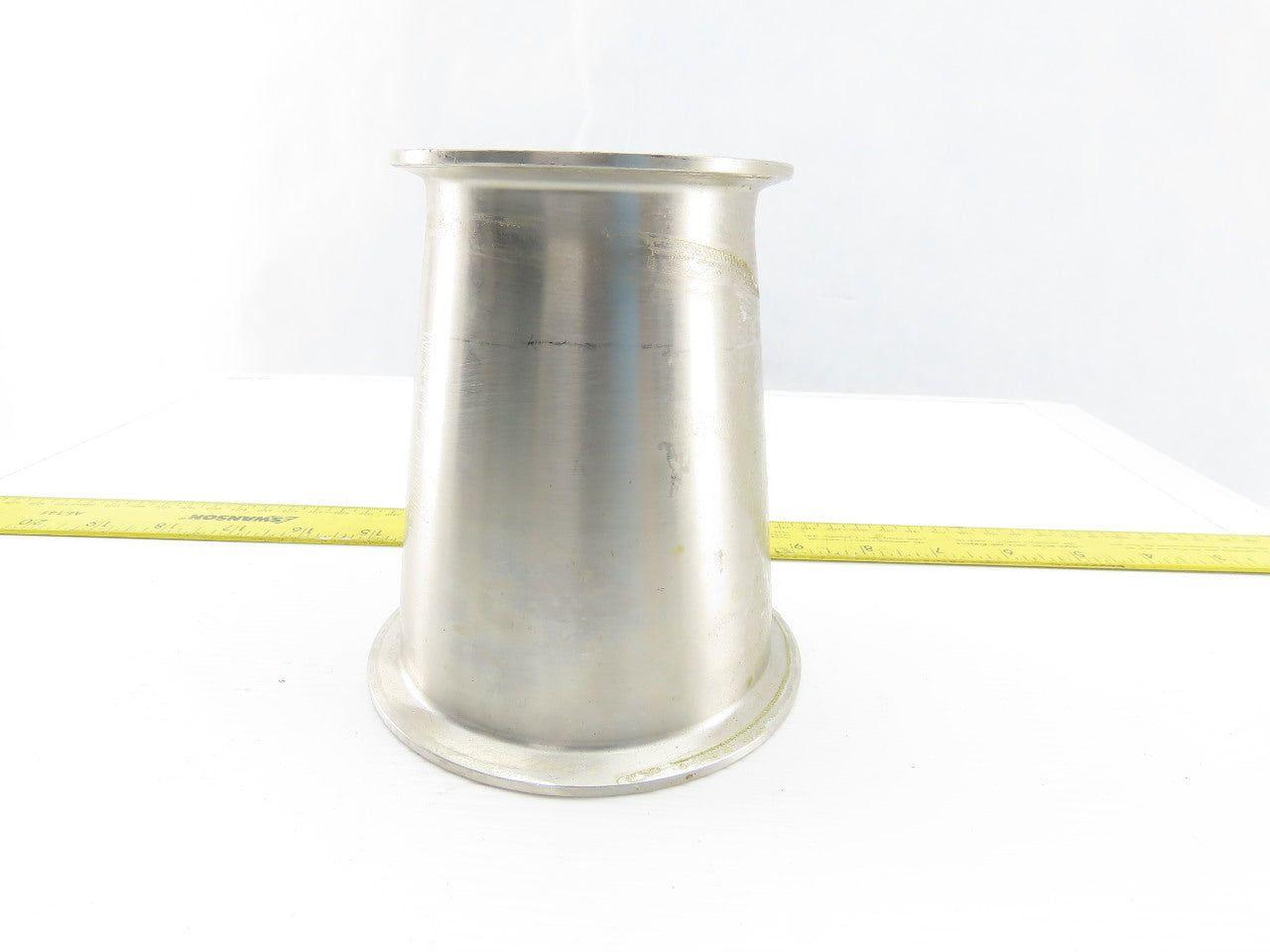 4" x 3" Flanged Stainless Steel Sanitary Concentric Reducer