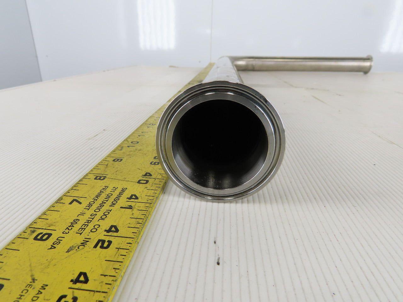 2" Stainless Steel Sanitary Extended 90° Elbow