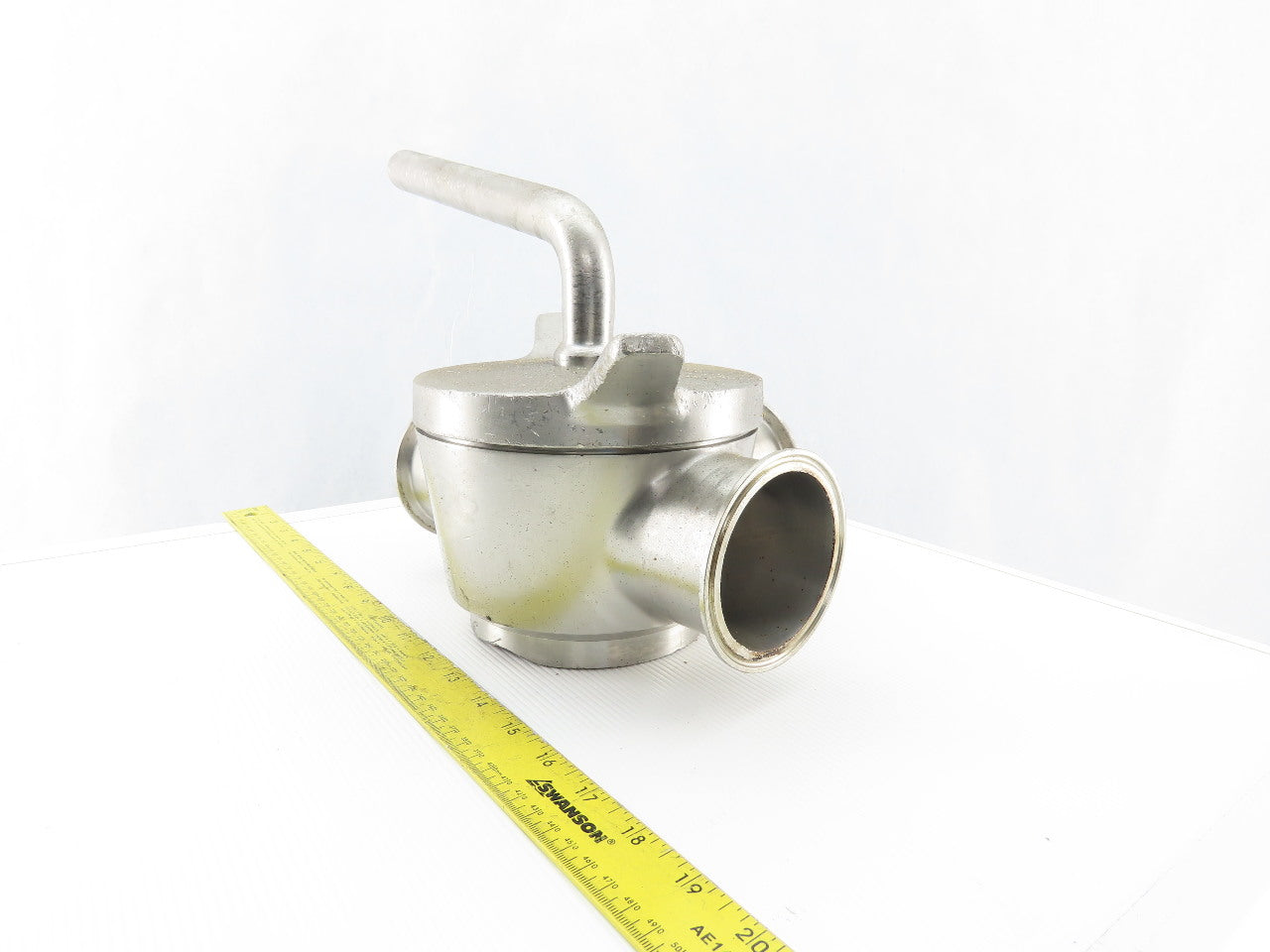 3" Stainless Steel Sanitary 3 Way Diverting Plug Valve