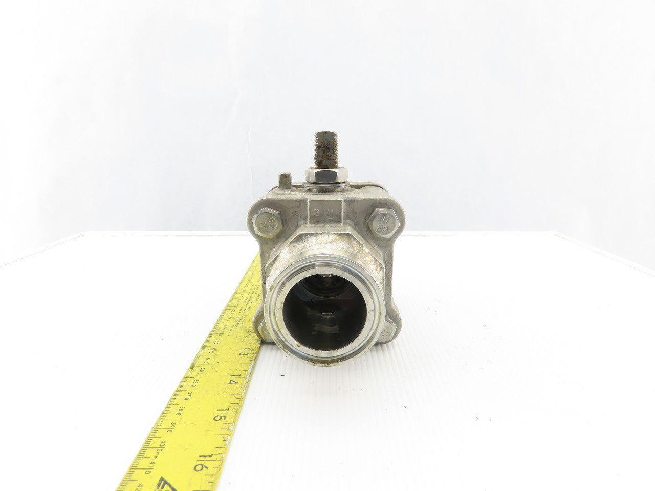 2" To 1-1/2" Stainless Steel Sanitary Ball Valve Reducer