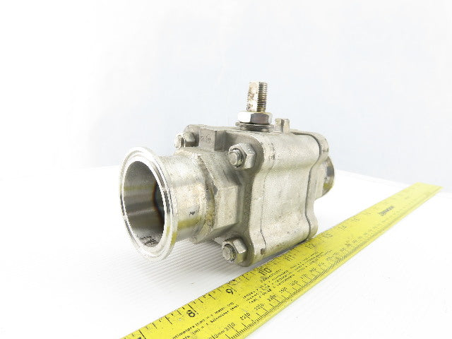 2" To 1-1/2" Stainless Steel Sanitary Ball Valve Reducer