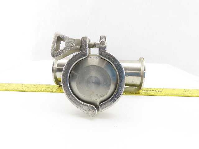 2" Flange Stainless Steel Sanitary Tee