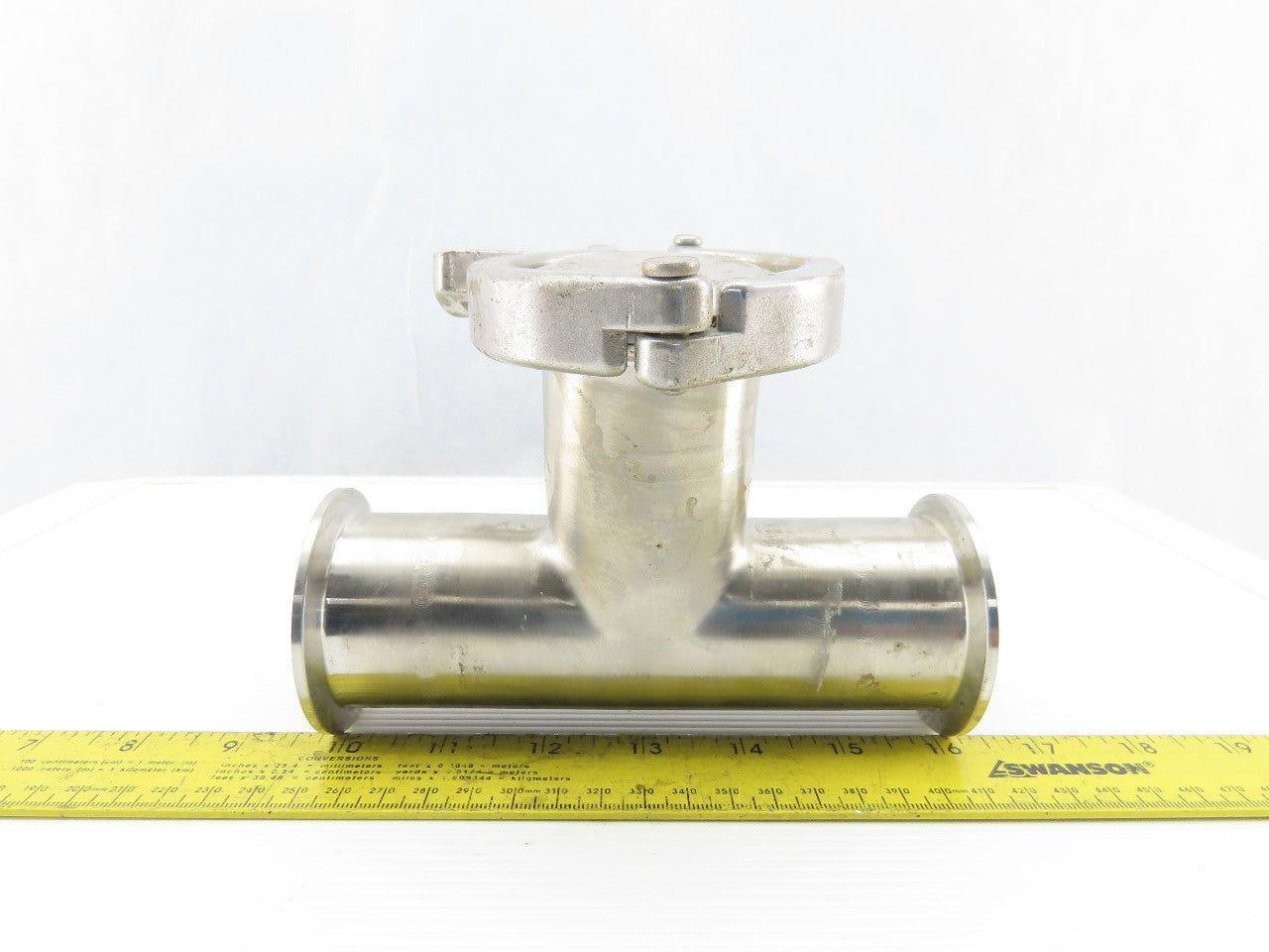 2" Flange Stainless Steel Sanitary Tee