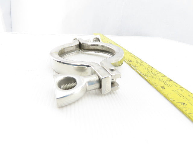 3" Stainless Steel Sanitary 2 Piece Clamp Lot Of 2