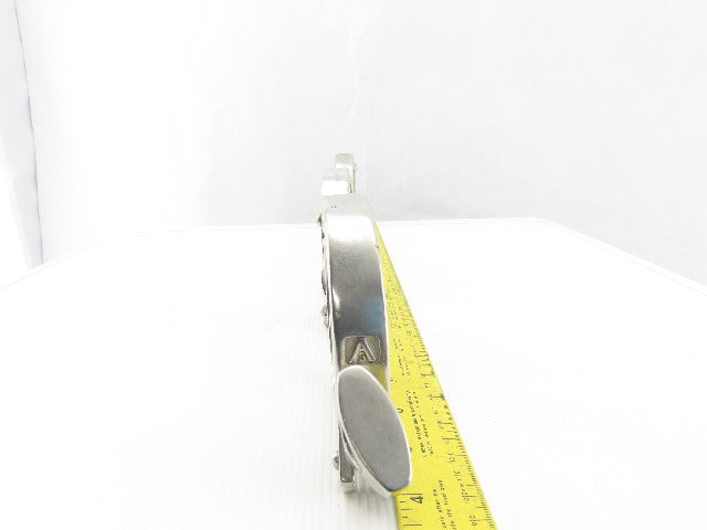 3" Stainless Steel Tri Clover Style Sanitary Clamps Lot Of 3
