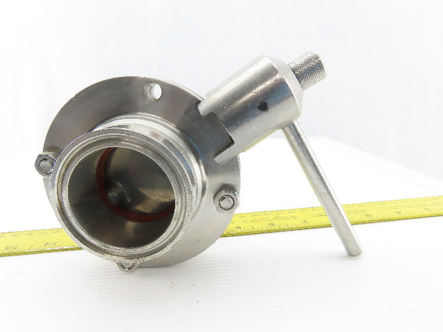 2" Stainless Steel Sanitary Butterfly Valve