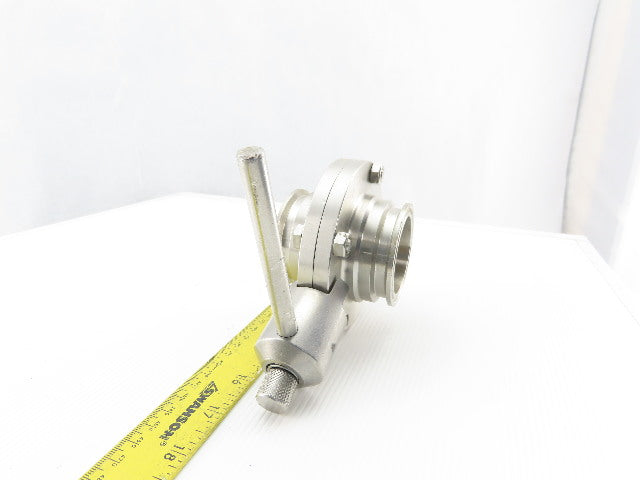 2" Stainless Steel Sanitary Butterfly Valve