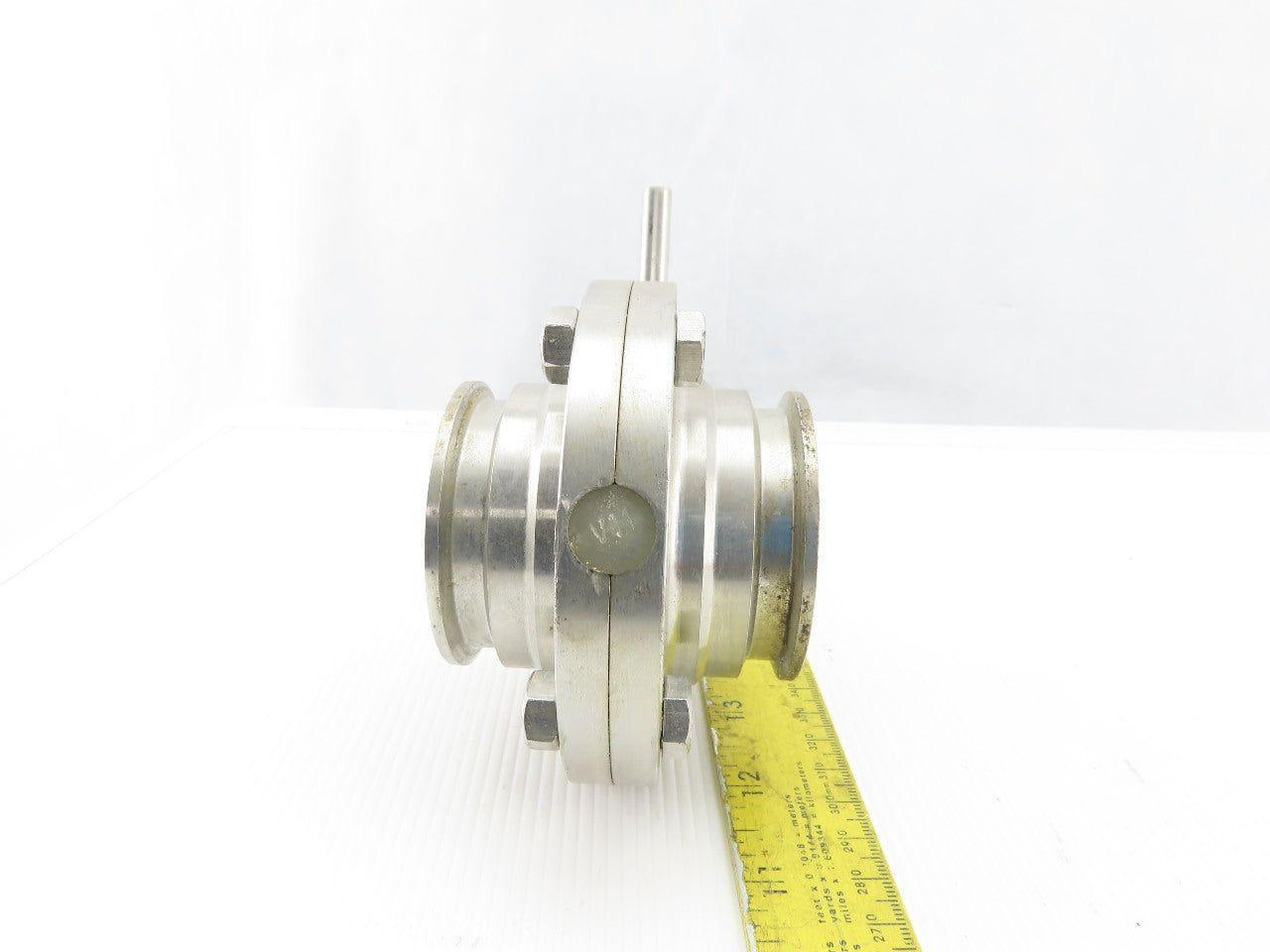 2" Stainless Steel Sanitary Butterfly Valve