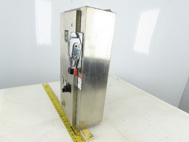 Square D 8538SCW14V81CFF4T 30A 600V 10Hp MAX Stainless Steel Combo Starter