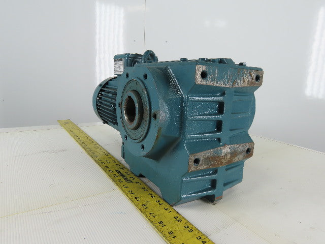 BAUER 1Hp Gear Motor Hollow Thru Shaft 230/460V 3Ph 11.5 RPM {bs30-84}/d08ma4/am