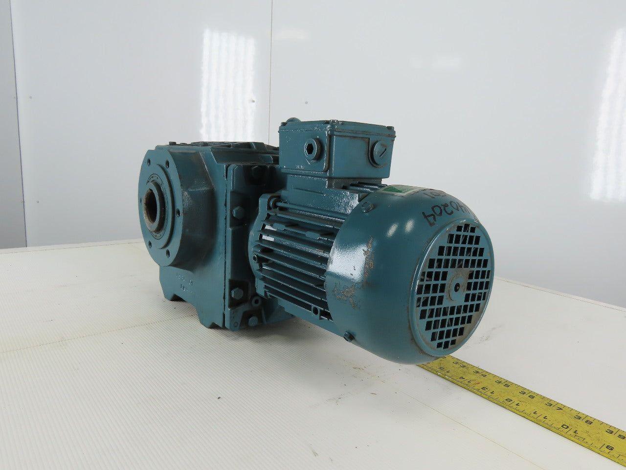 BAUER 1Hp Gear Motor Hollow Thru Shaft 230/460V 3Ph 11.5 RPM {bs30-84}/d08ma4/am