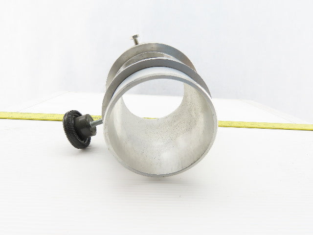 03167A0277 4" x 3-1/2" Rigid Duct Hose Radial Twist Cutoff Valve Damper