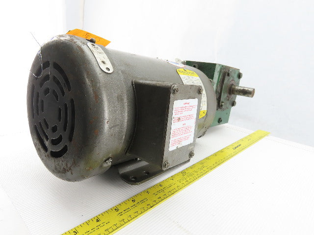 Baldor CM3554T 1/2Hp Gear Motor 208-230/460V 3Ph 10:1 Ratio 7/8" Shaft 174RPM