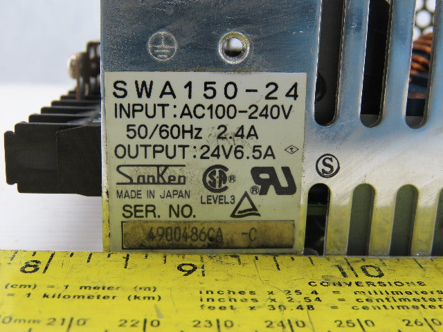 Sanken SWA150-24 Power Supply 100-240VAC 50/60Hz 6.5A