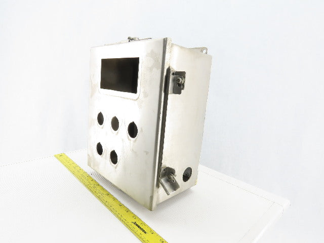 SCE 121006CHNFSS 12x10x6" Hinged Door Stainless Steel Electrical Enclosure