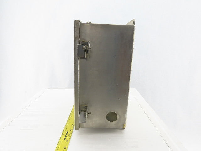 SCE 121006CHNFSS 12x10x6" Hinged Door Stainless Steel Electrical Enclosure