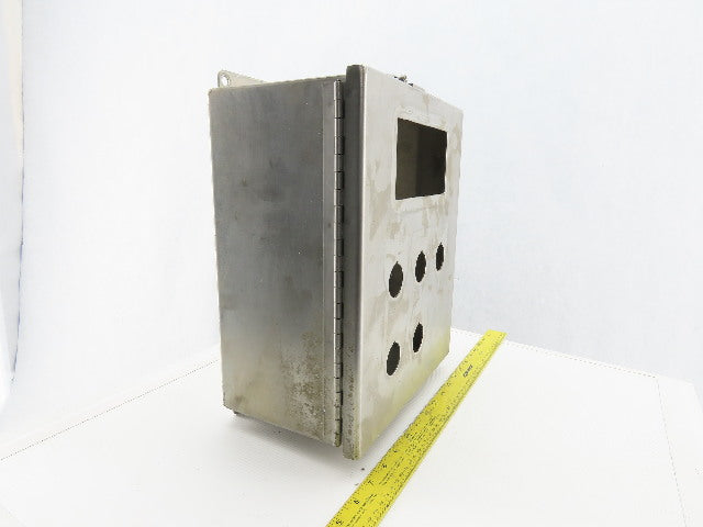 SCE 121006CHNFSS 12x10x6" Hinged Door Stainless Steel Electrical Enclosure