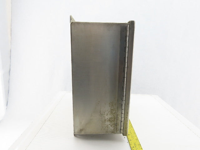 SCE 121006CHNFSS 12x10x6" Hinged Door Stainless Steel Electrical Enclosure