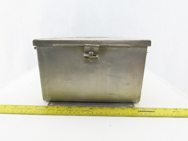 SCE 121006CHNFSS 12x10x6" Hinged Door Stainless Steel Electrical Enclosure