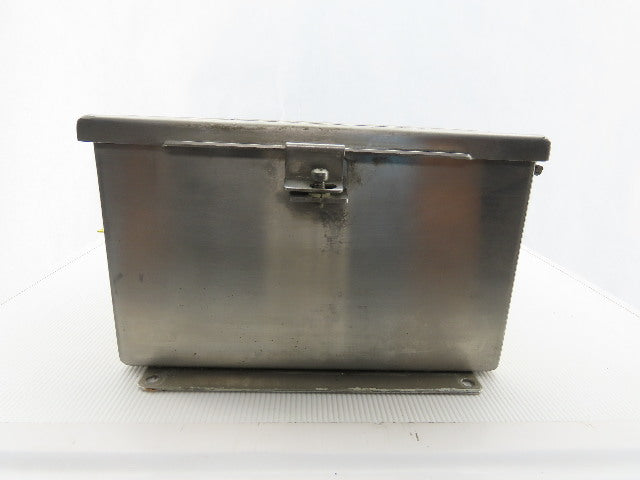 SCE 121006CHNFSS 12x10x6" Hinged Door Stainless Steel Electrical Enclosure