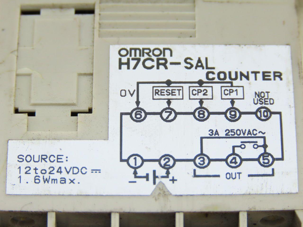 Omron H7CR-SAL Digital Counter 12-24VDC 1.6W