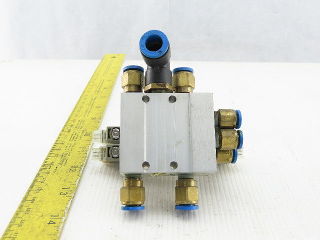 SMC SY3340-5LOZ Manifold Assembly W/2 Pneumatic Solenoid Valves