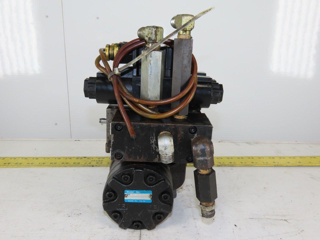 Daikin TM13AM-3R22-PTNK-10-174 Hydraulic Positioning Motor W/Solenoid Valves
