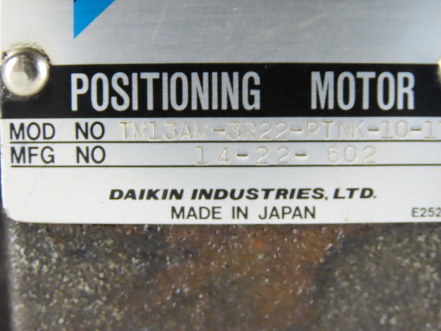 Daikin TM13AM-3R22-PTNK-10-174 Hydraulic Positioning Motor W/Solenoid Valves