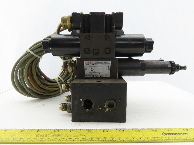 Nachi SL-G01-EX3-R-D-30 & SL-G01-EX3-GR-D2-31 Hydraulic Solenoid Valve Assembly