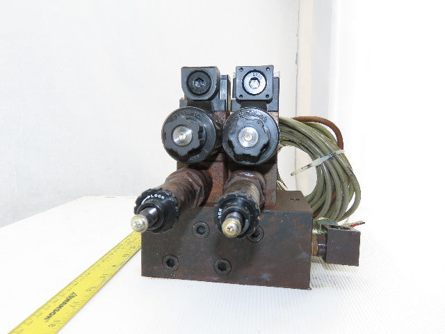 Nachi SL-G01-EX3-R-D-30 & SL-G01-EX3-GR-D2-31 Hydraulic Solenoid Valve Assembly