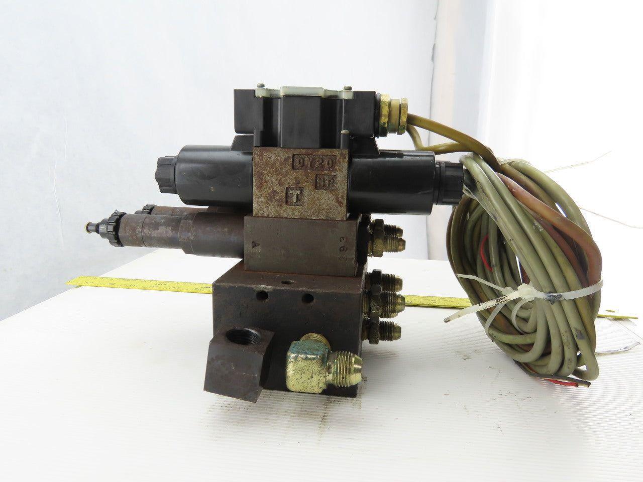Nachi SL-G01-EX3-R-D-30 & SL-G01-EX3-GR-D2-31 Hydraulic Solenoid Valve Assembly
