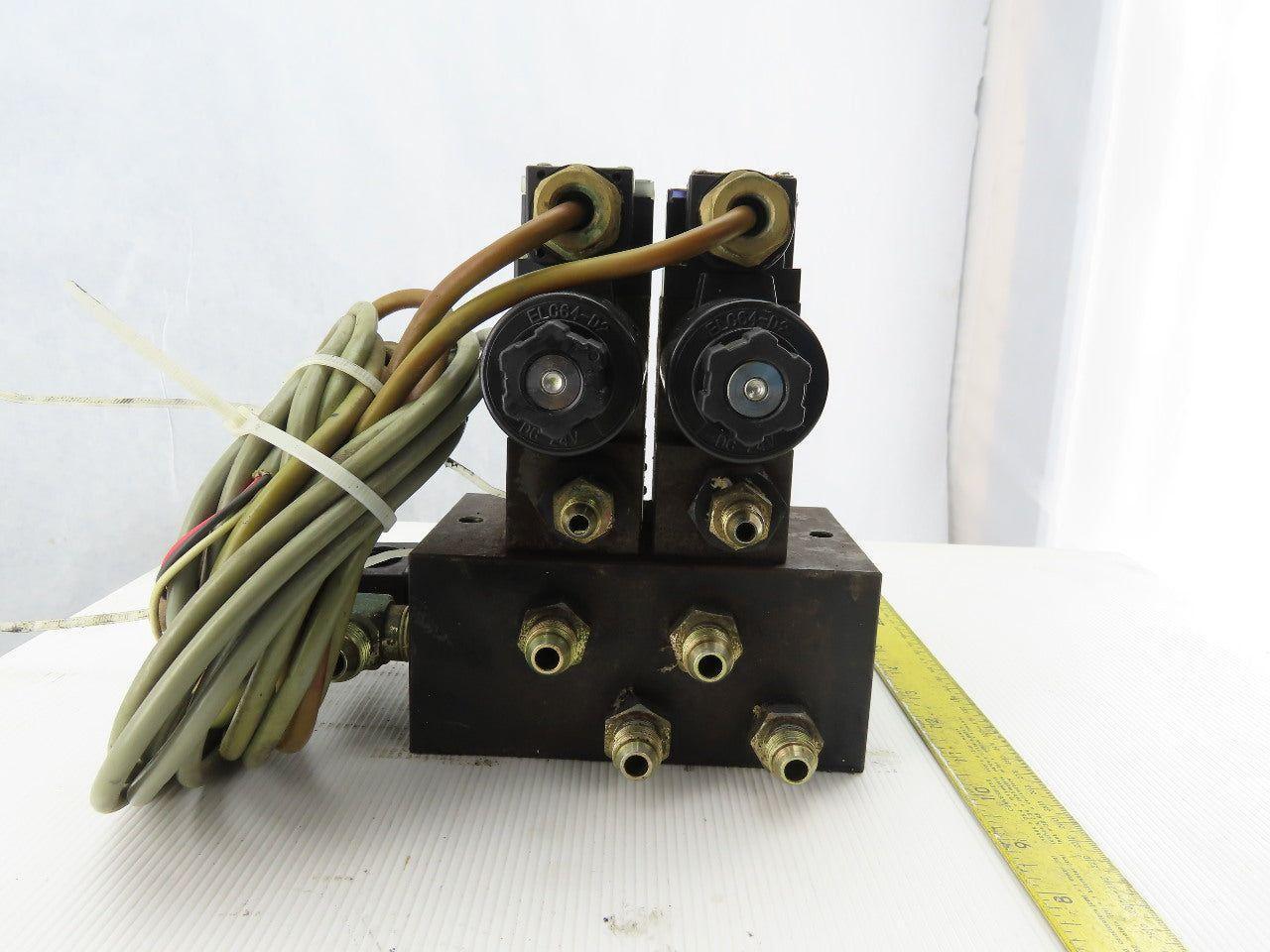 Nachi SL-G01-EX3-R-D-30 & SL-G01-EX3-GR-D2-31 Hydraulic Solenoid Valve Assembly