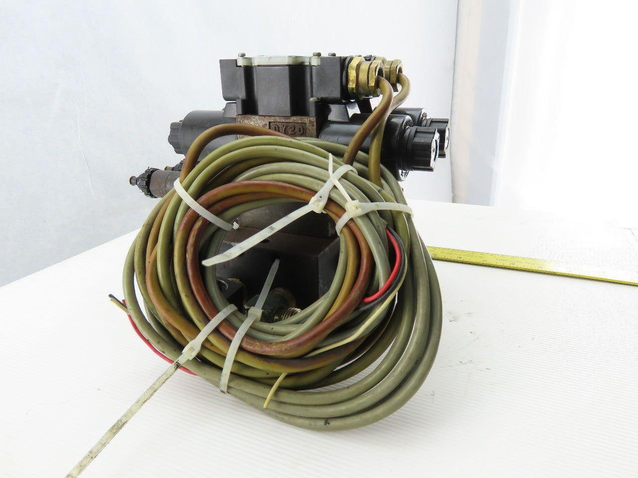 Nachi SL-G01-EX3-R-D-30 & SL-G01-EX3-GR-D2-31 Hydraulic Solenoid Valve Assembly