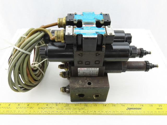 Nachi SL-G01-EX3-R-D-30 & SL-G01-EX3-GR-D2-31 Hydraulic Solenoid Valve Assembly