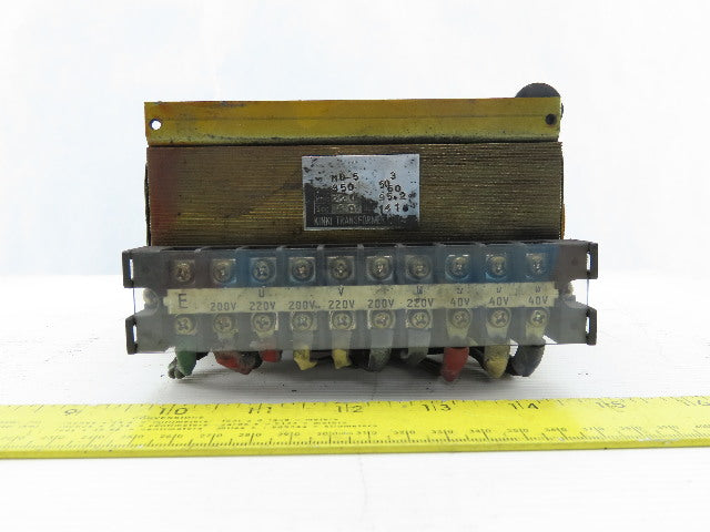Kinki Type MD-5 350VA Transformer 220V Primary 40V Secondary 50/60HZ