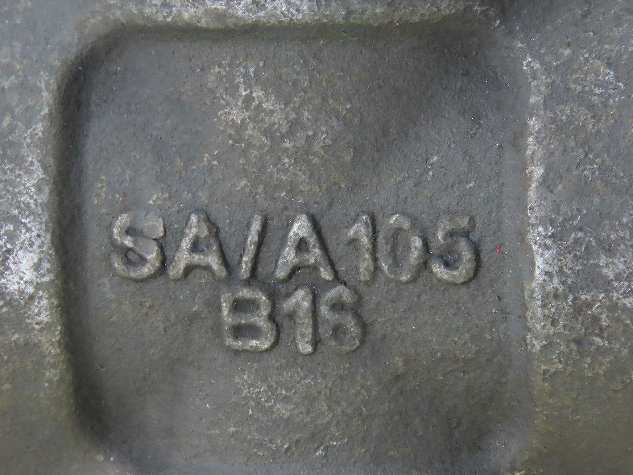 SA/A105 B16 2" NPT Malleable Black Iron Cross Pipe Fitting 4-Way Female