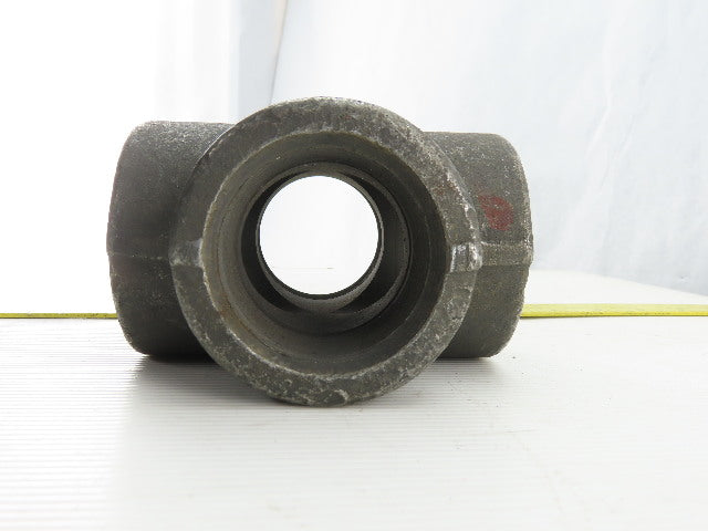 SA/A105 B16 2" NPT Malleable Black Iron Cross Pipe Fitting 4-Way Female