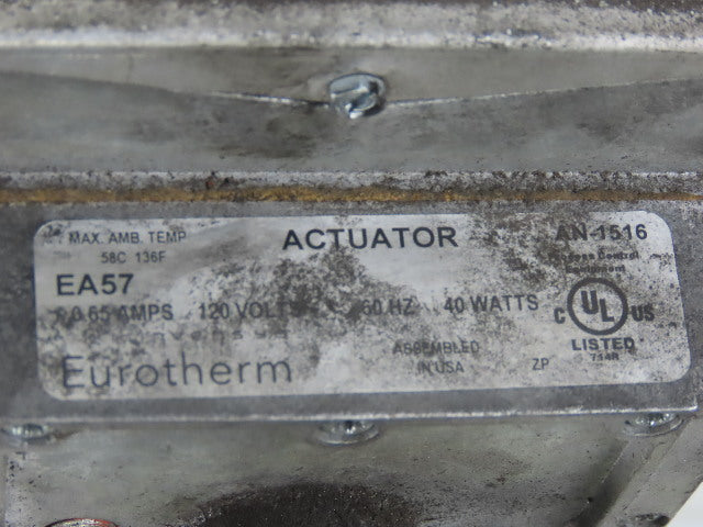Barber Colman EA57 Actuator 0.65A 120V 40W W/2-3706 1/4" NPT Valve