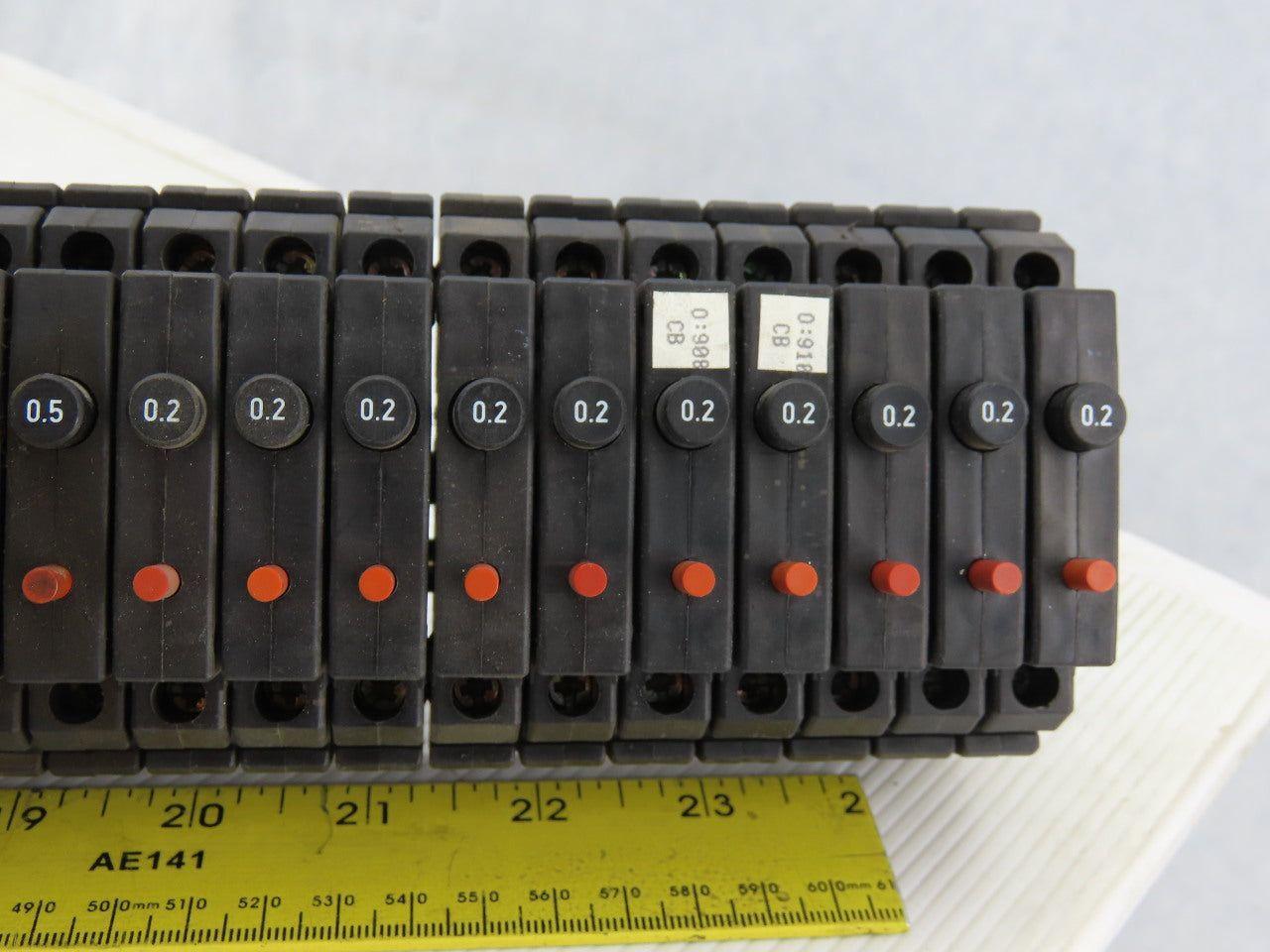 Allen Bradley 1492-GH015 Rail 52 Circuit Breaker 22-1.5A 10-1A 10-0.5A 10-0.2A