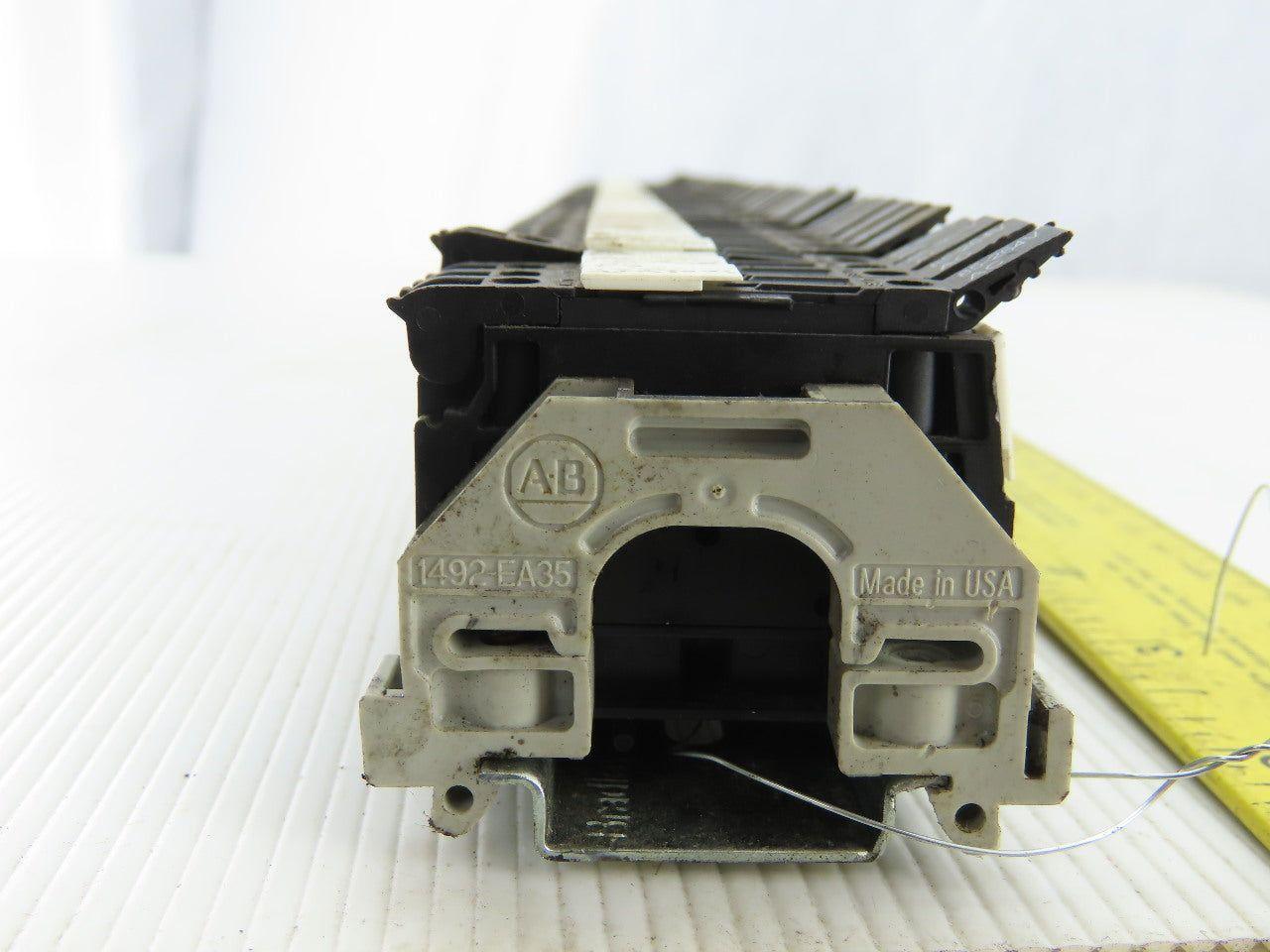Allen Bradley 1492-WFB4 DIN Rail Mount 72 Fuse Holders