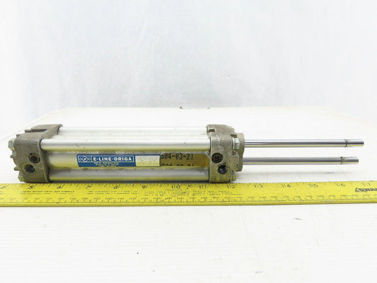 E-Line-Origa 2686 Pneumatic Air Cylinder 1" Bore 4" Stroke 8mm Double Rods