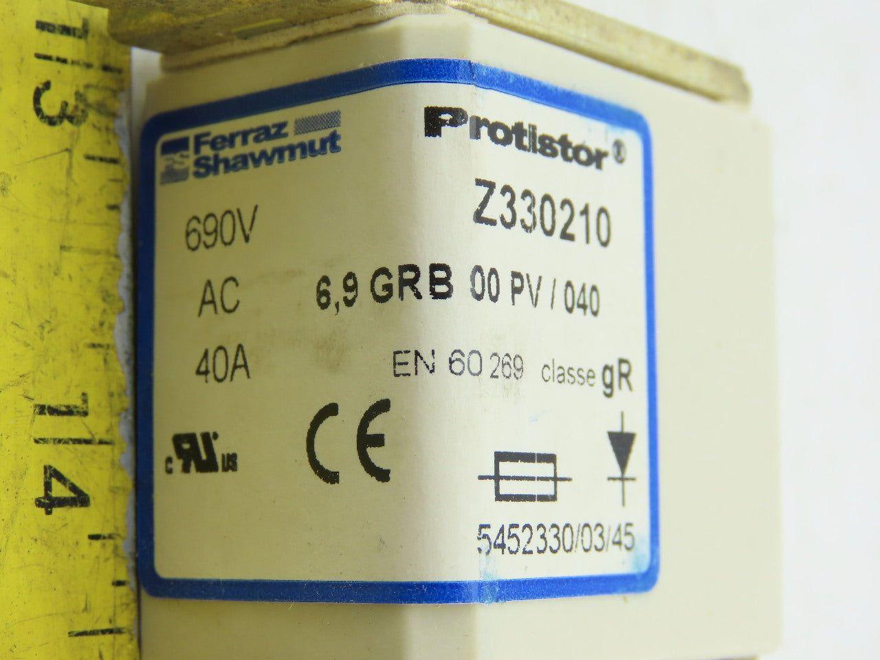 Ferraz Shawmut Z330210 Fuse 690VAC 40A 2 In Box